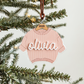 Chunky Cable Knit Sweater Name Ornament