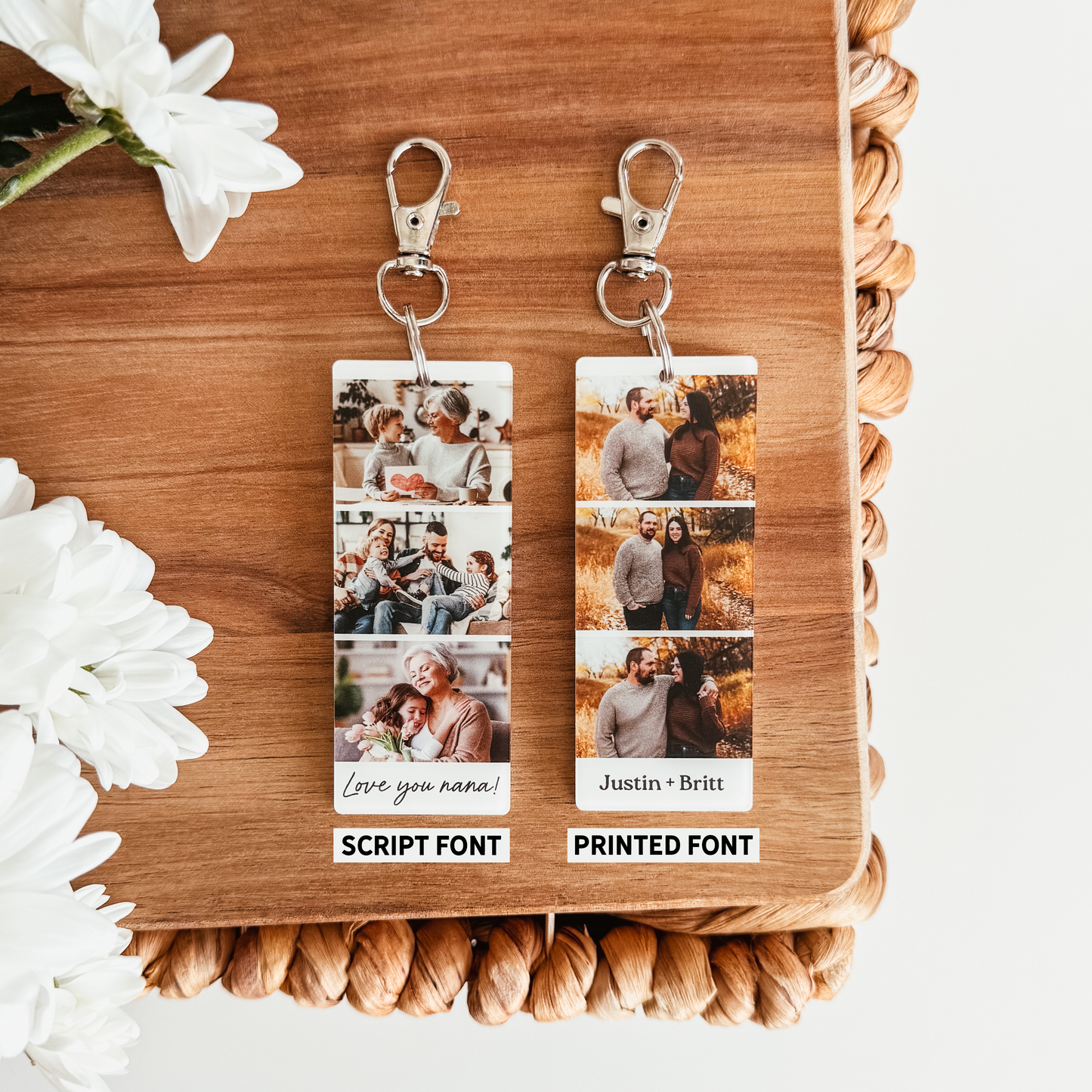Custom Photo Strip Keychain