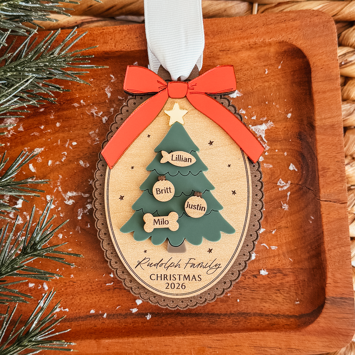 Christmas Tree Family Ornament
