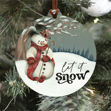 Load image into Gallery viewer, Let It Snow Christmas Ornament