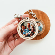 Load image into Gallery viewer, Custom Dad/Grandpa Photo Keychain