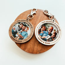 Load image into Gallery viewer, Custom Dad/Grandpa Photo Keychain