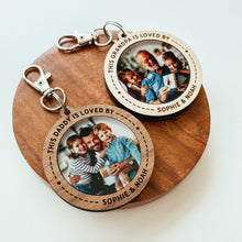 Load image into Gallery viewer, Custom Dad/Grandpa Photo Keychain