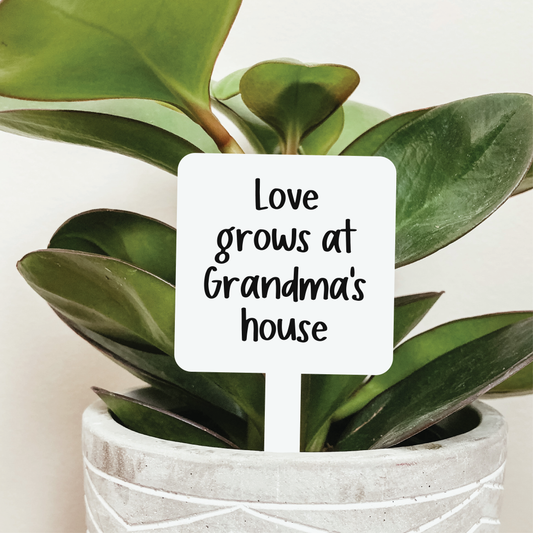 Love Grows At Grandma's House Plant Marker