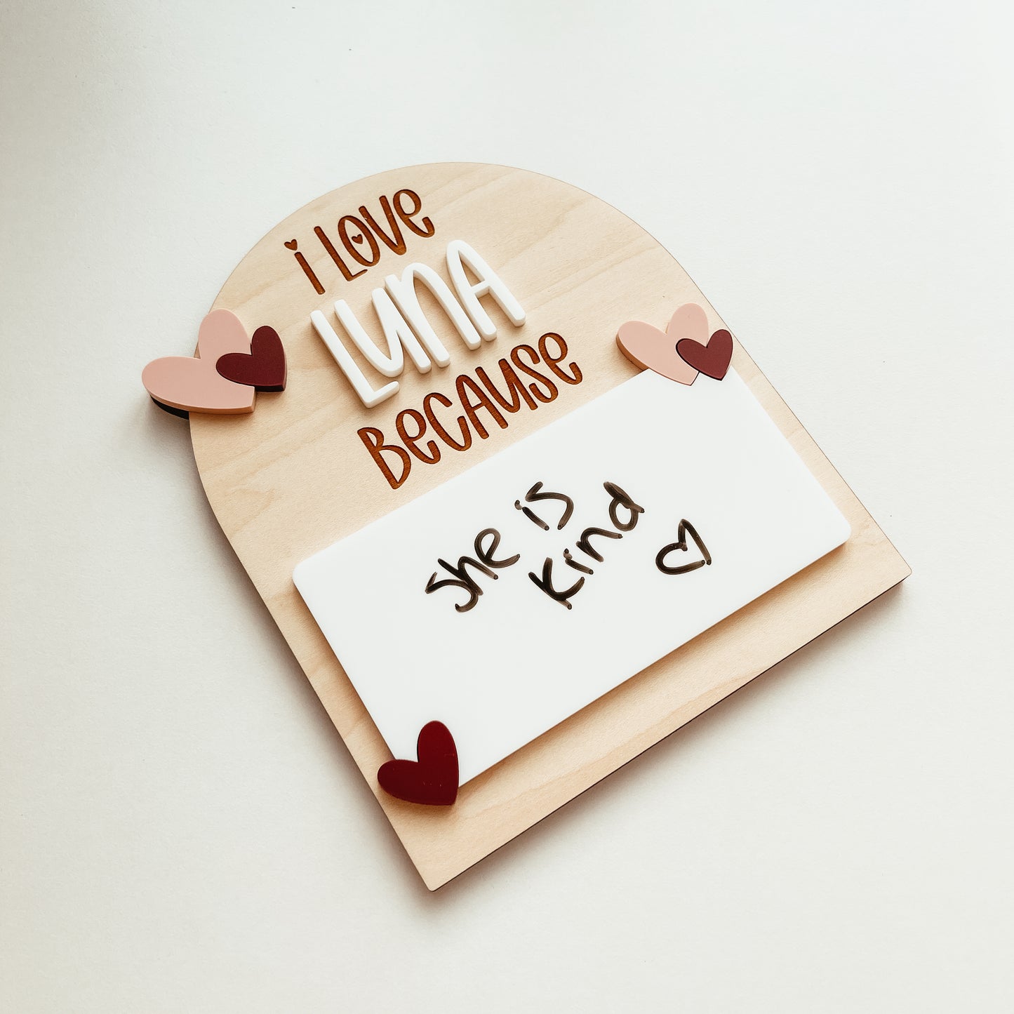 Love Note Sign (Dry Erase)