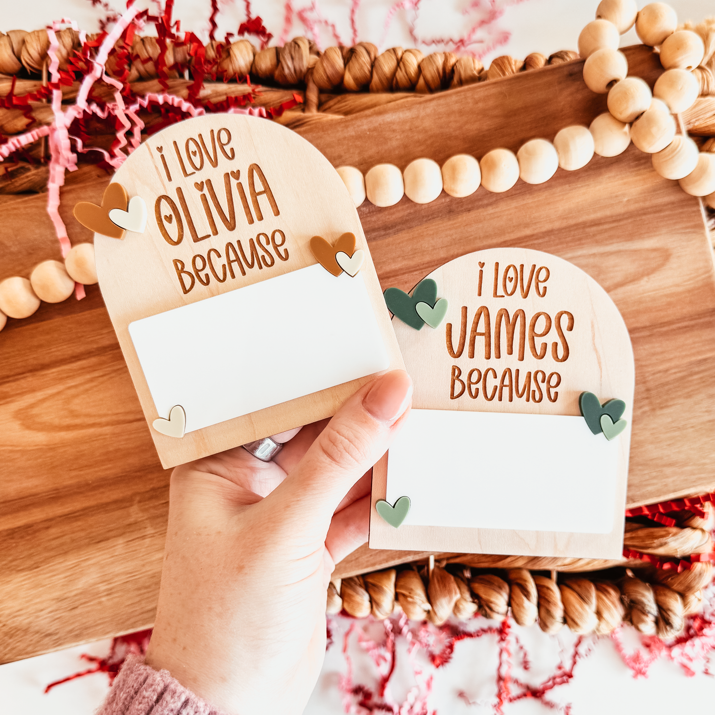 Personalized Love Note Affirmation Magnet (Dry Erase)