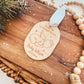 Sleep In Heavenly Peace Engraved Wooden Christmas Ornament