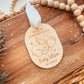 Sleep In Heavenly Peace Engraved Wooden Christmas Ornament