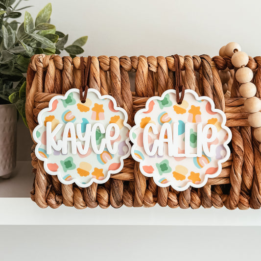 St. Patrick's Day Lucky Charm Scallop Tag