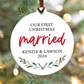 First Christmas Married Ornament