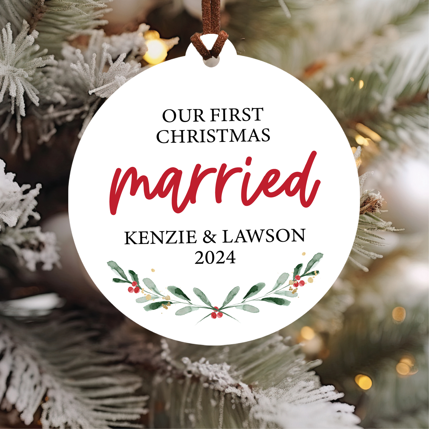 First Christmas Married Ornament