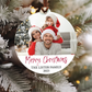 Merry Christmas Family Photo Ornament