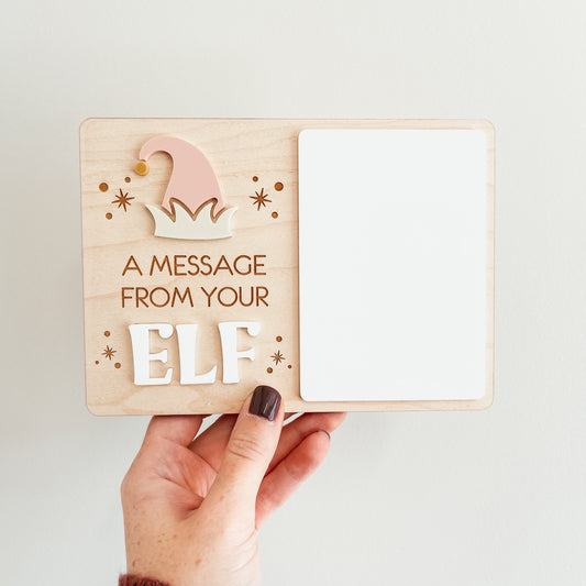 Message From Your Elf Mini Sign