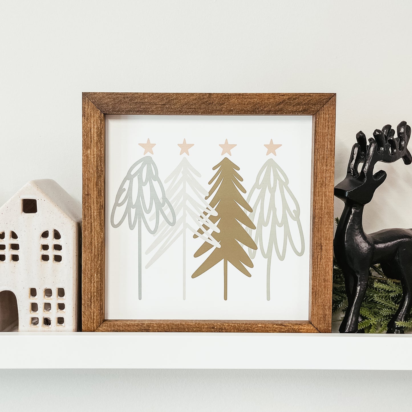 Minimalist Christmas Trees Sign