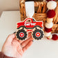 Heart Monster Truck Valentine's Day Tag