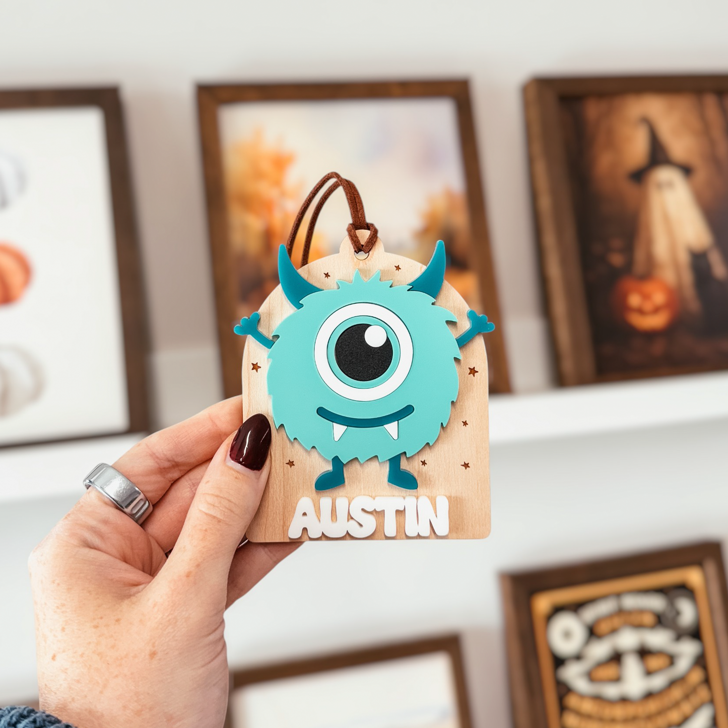 Monster Boo Basket Tag