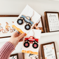 Heart Monster Truck Valentine's Day Tag