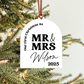 First Christmas As Mr. And Mrs. Arch Ornament