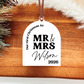 First Christmas As Mr. And Mrs. Arch Ornament