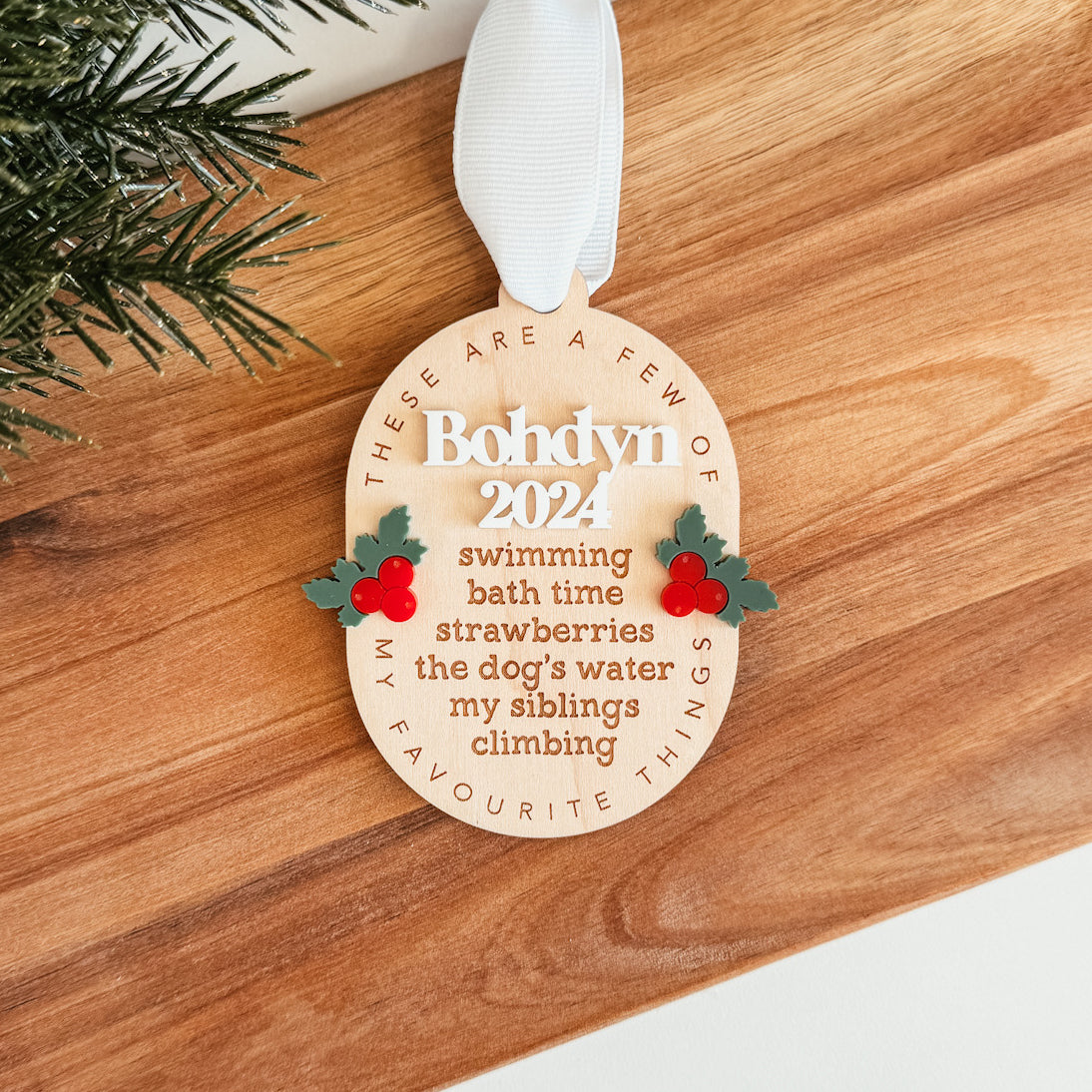 Favourite Things Christmas Ornament