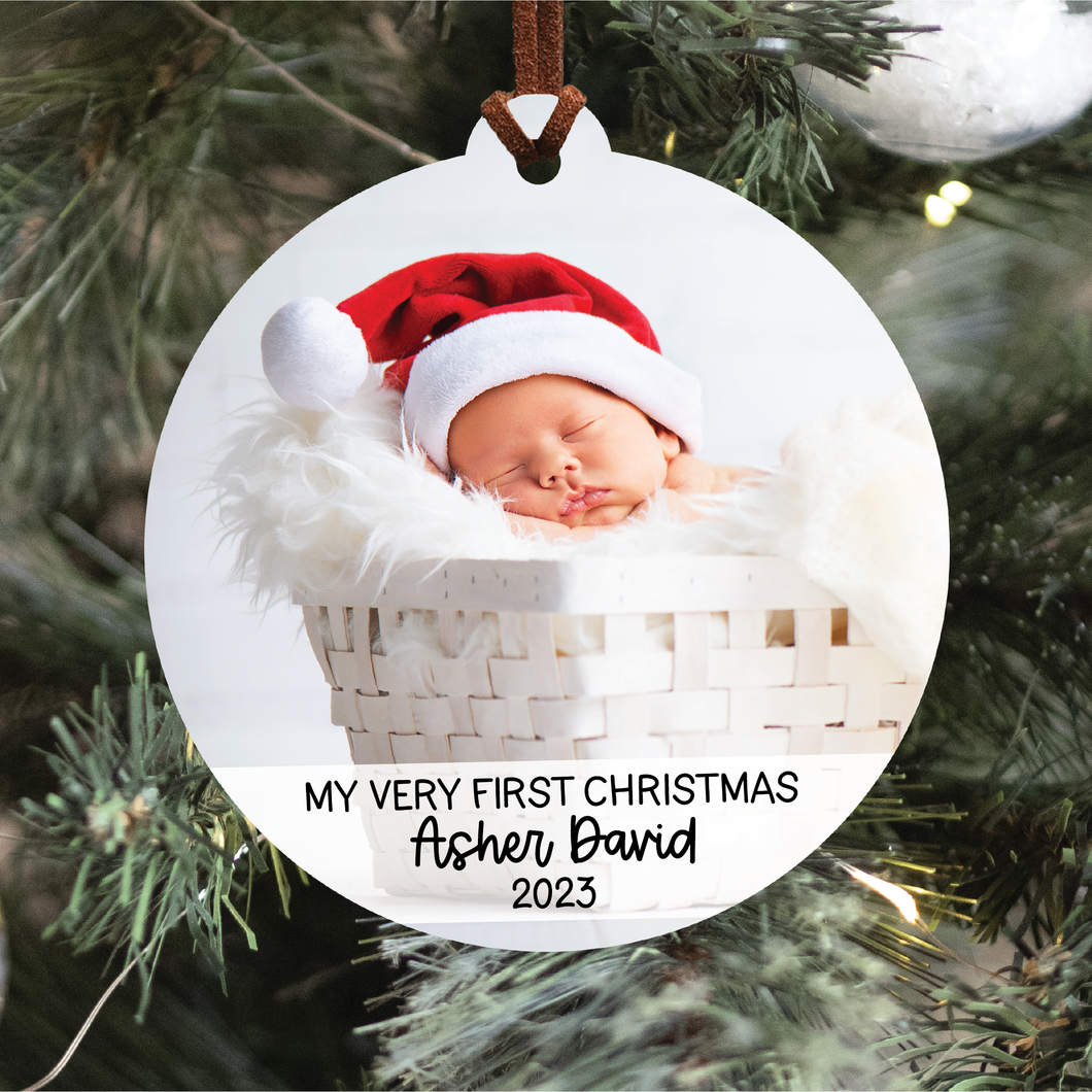 My Very First Christmas Photo Ornament