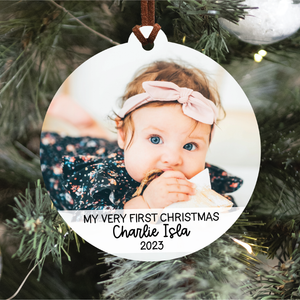 My Very First Christmas Photo Ornament