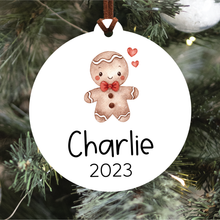 Load image into Gallery viewer, Name And Year Christmas Ornament (Choose Your Image &amp; Font)