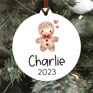 Name And Year Christmas Ornament (Choose Your Image & Font)