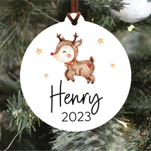 Load image into Gallery viewer, Name And Year Christmas Ornament (Choose Your Image &amp; Font)
