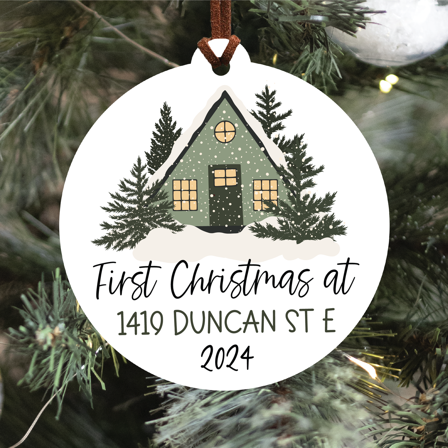 Personalized New Home Christmas Ornament