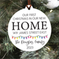 Personalized New Home Christmas Ornament | House or Round | V1 Lights