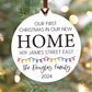 Personalized New Home Christmas Ornament | House or Round | V1 Lights