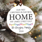 Personalized New Home Christmas Ornament | House or Round | V1 Lights