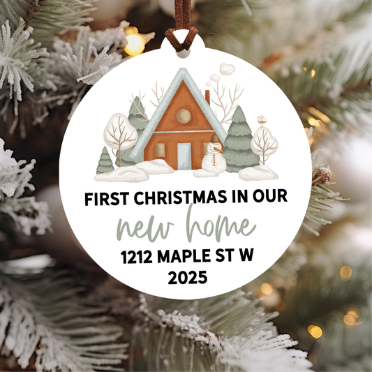 Personalized New Home Christmas Ornament