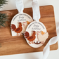 Coming To The Coop Baby Announcement Wood Or Acrylic Ornament (Oval or Arch)
