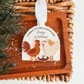 Coming To The Coop Baby Announcement Wood Or Acrylic Ornament (Oval or Arch)