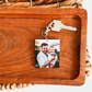 Rectangle Custom Photo and Text Keychain
