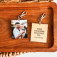 Rectangle Custom Photo and Text Keychain