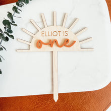 Load image into Gallery viewer, Custom Sun Cake Topper