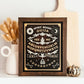 Ouija Board Framed Wood Sign