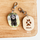 Actual Paw Print Photo Keychain