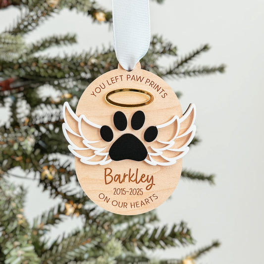 Pet Memorial Ornament | 3D Angel Wings