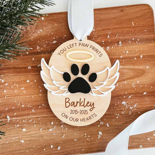 Pet Memorial Ornament | 3D Angel Wings