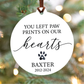 Pet Memorial Ornament | Paw Prints