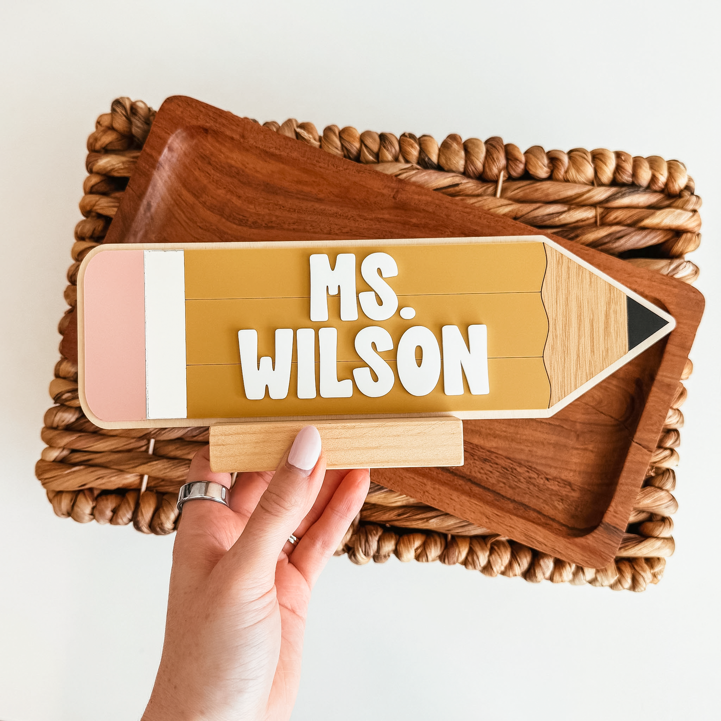 Teacher Pencil Desk Sign