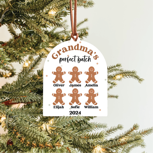 Grandchildren Names Christmas Ornament | Perfect Batch