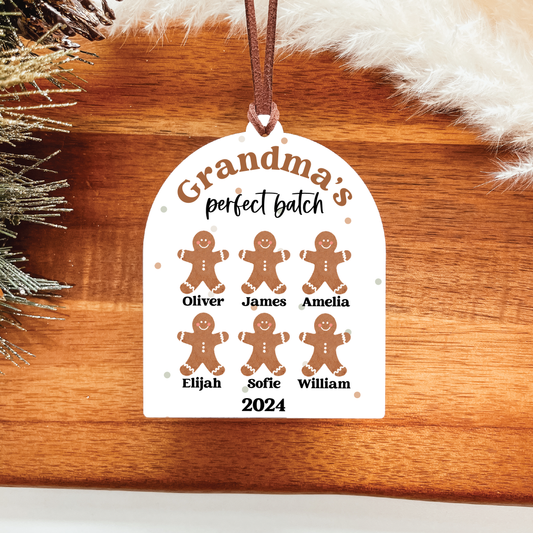 Grandchildren Names Christmas Ornament | Perfect Batch