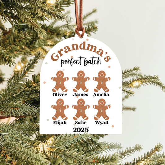 Grandchildren Names Christmas Ornament | Perfect Batch