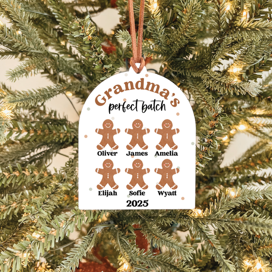 Grandchildren Names Christmas Ornament | Perfect Batch