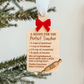 Teacher Recipe Christmas Ornament